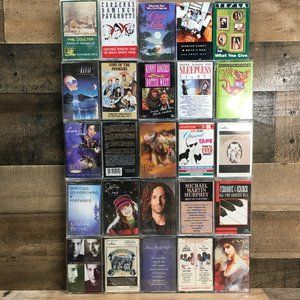 Huge Eclectic Mix Cassette Tape Lot Of (25) * Good Vibe Mix * Obscure * Odd